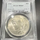 1923 Peace Dollar $1 Silver Coin PCGS MS64 Philadelphia KM#150 7360.64/72633985