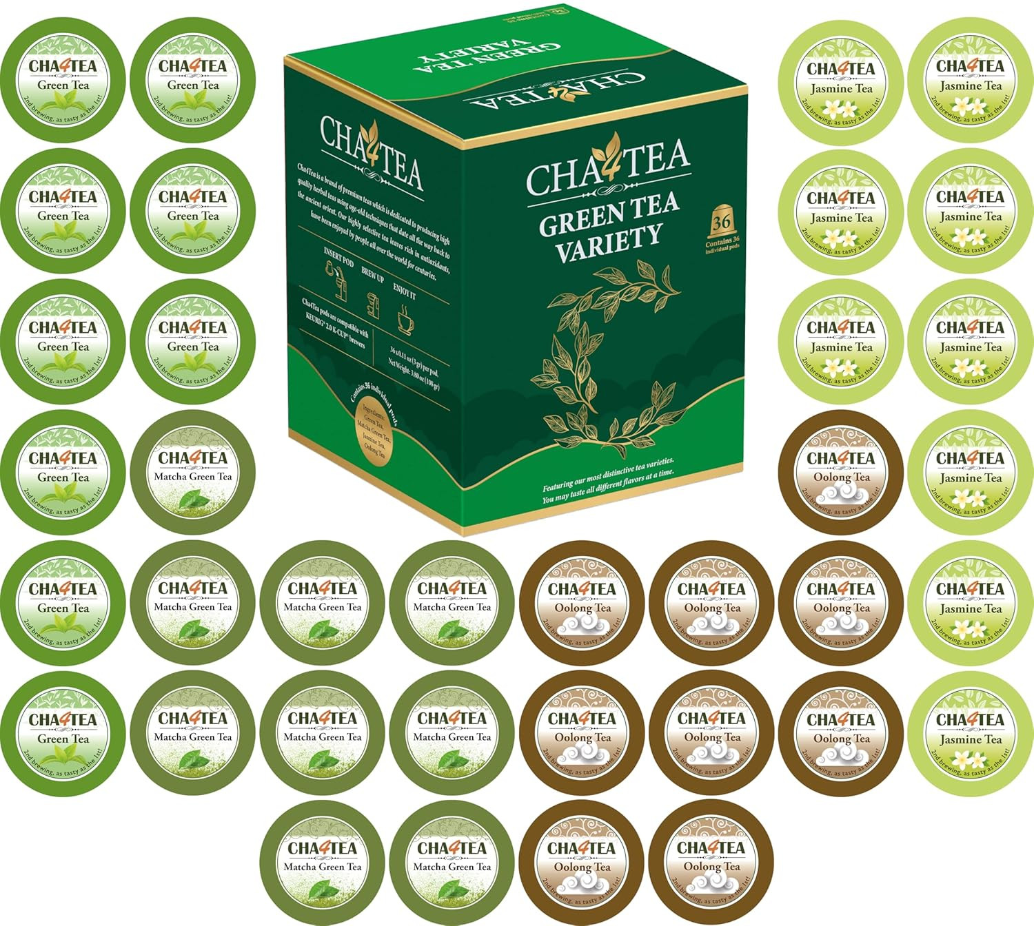 For Keurig K-cup Brewers (matcha Green, Green