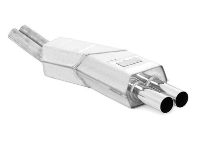 Eisenmann Edelstahl Sportauspuff BMW 5er E34 Limo & Touring 540i 2x70mm scharf