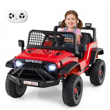 24V Ride On Car w/Remote Control Music LED Headlights Spring Suspension for Kids