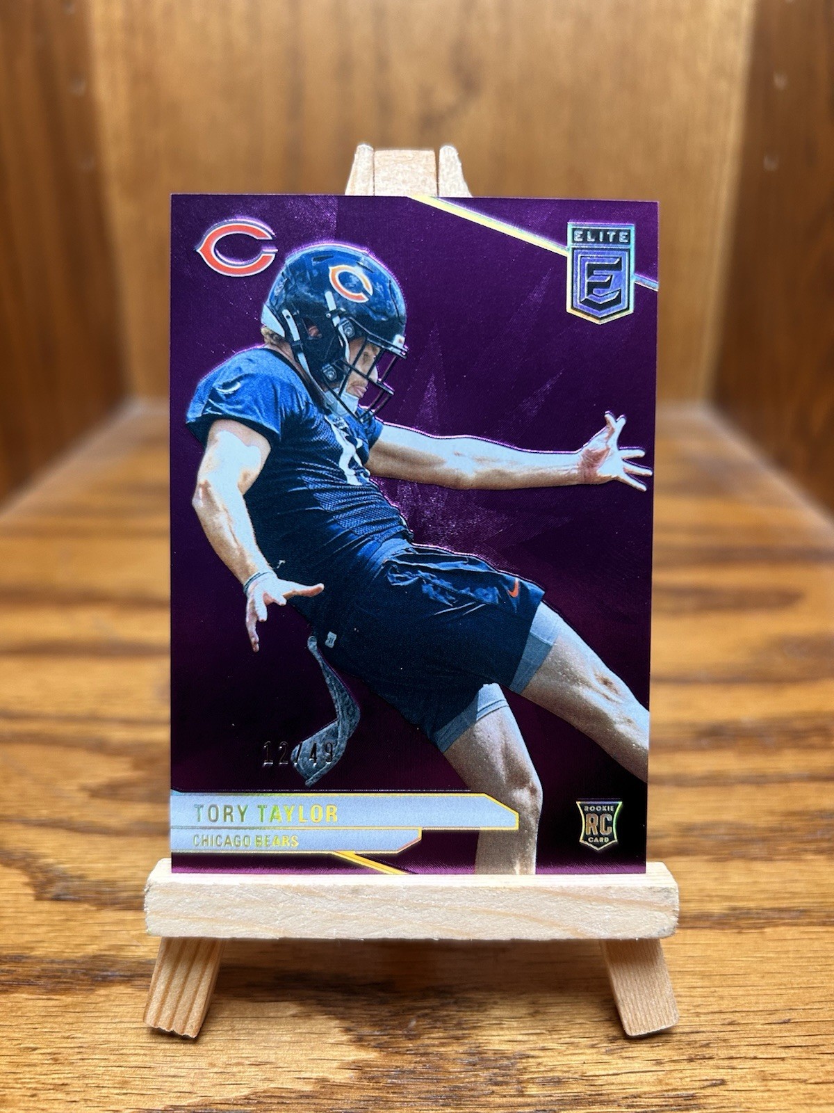 2024 Panini Donruss Elite Tory Taylor RC 12/49 Purple Chicago Bears #101