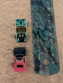 Vintage Circa 1992 Micro Machines Chrome Convertible With Bonus Car