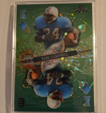 Wild Card 2024 5 Card Draw Earl Campbell Ten of Diamonds SDPD-ECN /3 Football