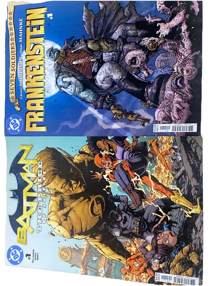 DC Comics 4-Issue Lot: Batman #1, Frankenstein #1, Superman and JLA Comic   - Image 2 of 3