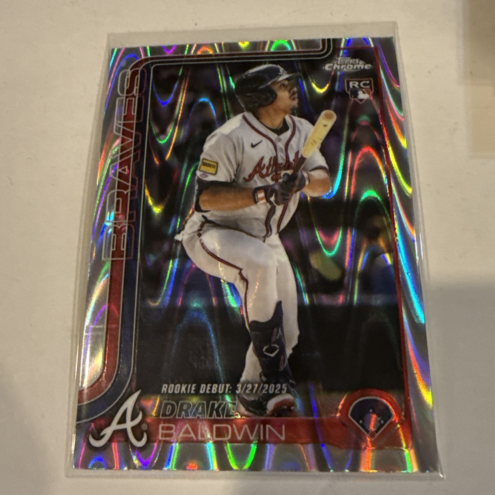 2025 Topps Chrome Update Series - Drake Baldwin #USC88 RayWave Refractor (RC)