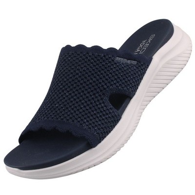 Skechers Ultra Flex 3.0 Sandal Bring It! Damen Pantolette Clog Blau 164055-NVY