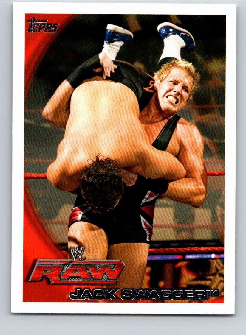 2010 Topps WWE 48 Jack Swagger Wrestling Free Shipping!