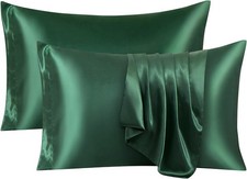 Satin Pillowcase Standard Set of 2, Ultra Soft Silky Satin Pillow Cases for