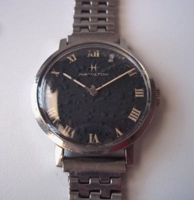Hamilton ladies windup watch. 732 movement.  25mm wide. Pre-owned.