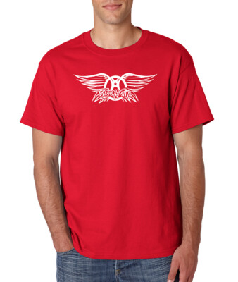 AEROSMITH Wings Logo T-Shirt Vintage Classic Rock Band Steven