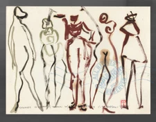 C Peterson 2000 Figures No 20 * Abstract Urban Dancers * Oil Painting * SIGNED