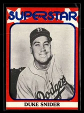 1982 TCMA Superstars Duke Snider #46 Brooklyn Dodgers FX8172
