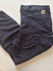 Carhartt FR 38x28 FLAME RESISTANT Navy Blue Cargo Work Pants 344-20