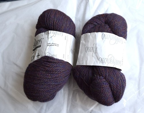 Lot of 2 Cascade Eco+ BULKY Peruvian Wool Yarn #9454~New 500gr/17.5oz - Picture 3 of 6
