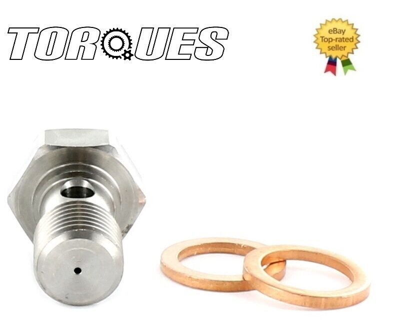 Garrett Turbo Oil Feed 7/16"x 24 Stainless Steel Banjo Bolt 1.00mm