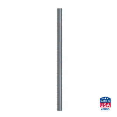 ATR 7/8 In. X 18 In. Zinc-Plated All-Thread Rod Strength And Easy Installation