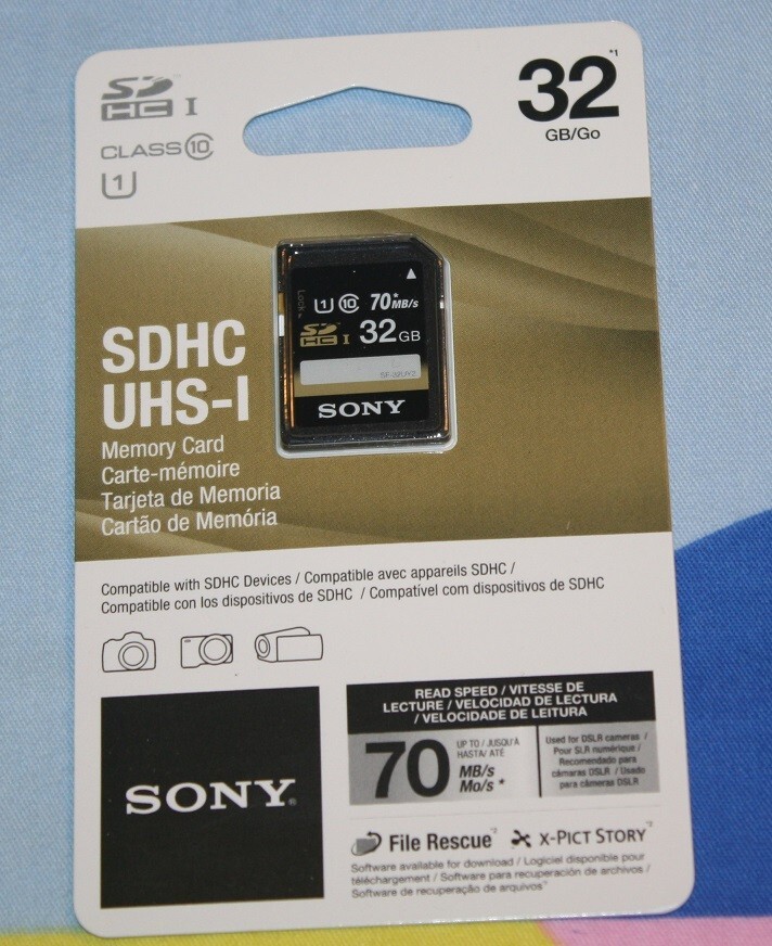 BRAND NEW Sony 32GB Class 10 UHS-1 SDHC up to 70MB/s Memory Card 