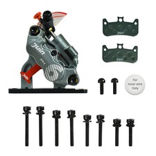 JUIN TECH GTF-6 6 Pistons FlatMount eBike CX Hydraulic Disc Brake Caliper,GY