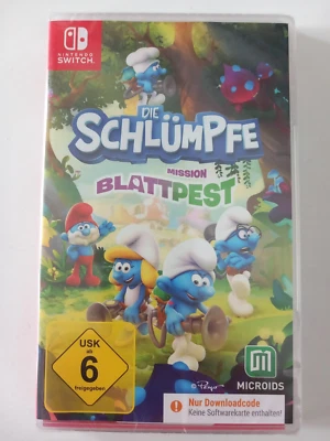 MICROIDS Die Schlümpfe Mission Blattpest Code in the Box Nintendo Switch NEU OVP Switch 2