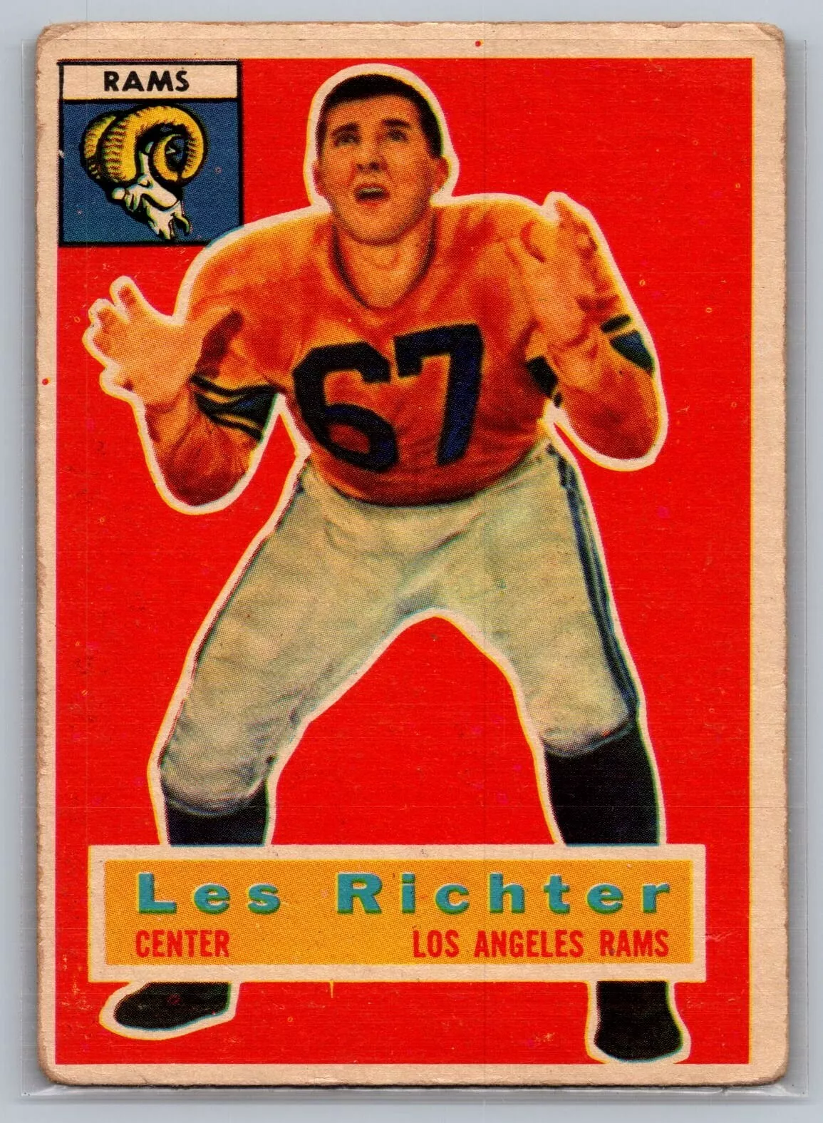 Les Richter trading card