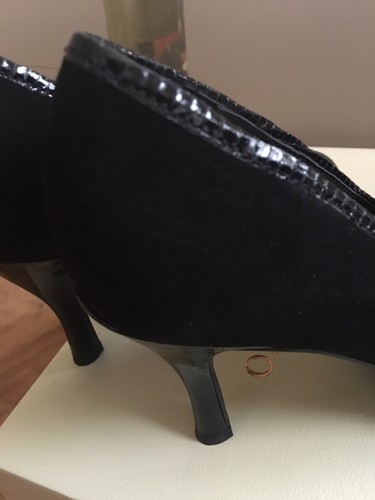 Franco Sarto Riva Pumps schwarz Schlange und Wildleder Größe 6m neu mit Karton - Bild 8 von 12