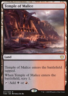 MTG Magic the Gathering Temple of Malice (247/372) Theros Beyond Death LP