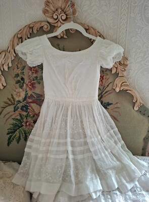 tambour embroidered dress Vintage 1920s Cornflower Blue Tambour Beaded Silk Dress main image 1