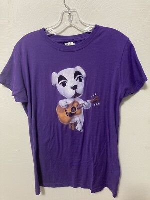 Nintendo Animal Crossing Slider Junior Girls Tee Purple XL
