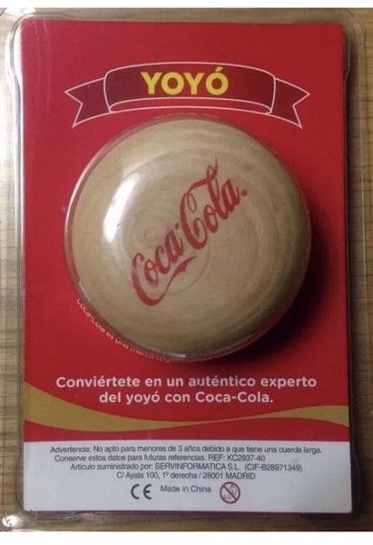COCA COLA YOYO DE MADERA  NUEVO PRECINTADO