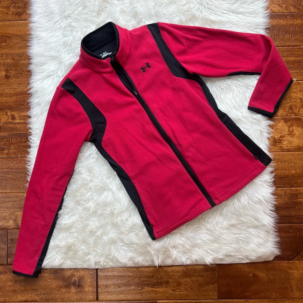 Red and black cheap fleece jacket