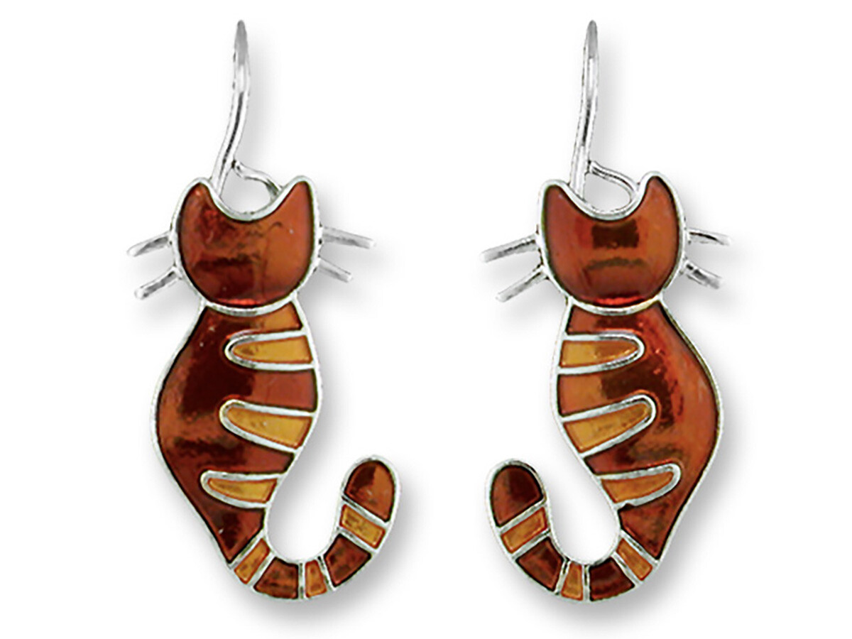Эмалевые серьги Zarah Kitty Cat от Julie Mammano 4290₽
