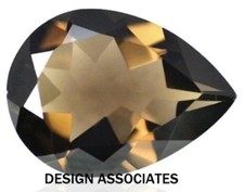 SMOKY QUARTZ 20 x 15 MM PEAR CUT AAA ALL NATURAL