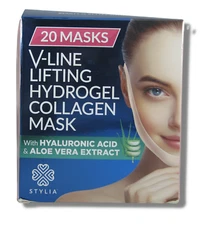 Stylia 20 Piece Double Chin Tightener V Line Shaping Face Masks