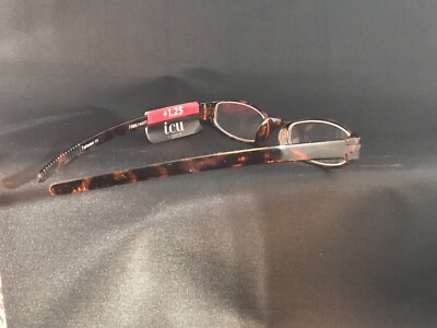 ICU Slimvision Reading Glasses +1.25 with case 