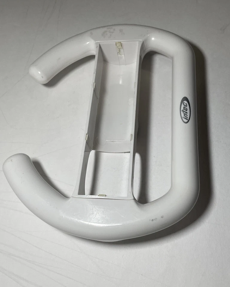 Intec Wii Remote White Racing Wheel Very Good - Image 2 of 4