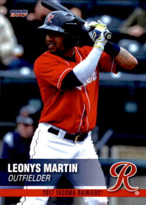 2017 Tacoma Rainiers Choice #18 Leonys Martin Villa Clara Cuba NM Baseball Card