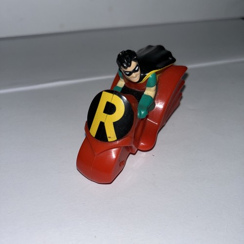 VTG Batman & Robin Motorcycle Pull Back Car 1993 DC McDonald’s Happy Meal Toy - Picture 2 of 5
