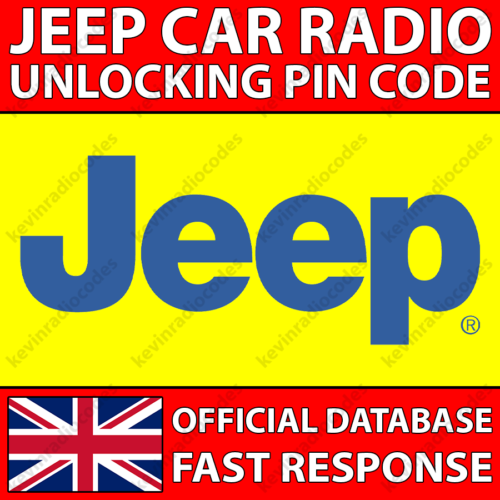 ✅JEEP CAR RADIO NAVIGATION UNLOCKING PIN CODE 5.0 8.4 MOPAR UCONNECT VP2 AM FM✅ - Picture 1 of 12
