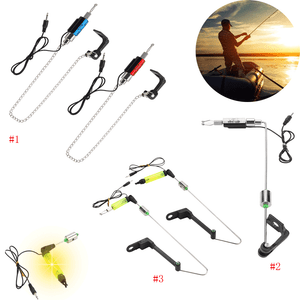 Fish-Bite-Alarm-LED-Illuminated-Indicators-Chain-Hanger-Fishing-Tool-Tackle-Gear
