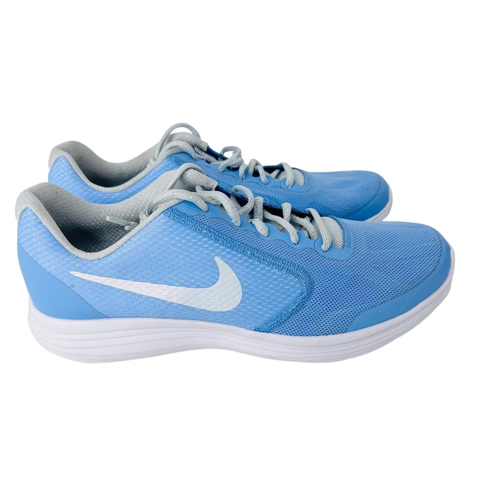 Nike Revolution 3 Turnschuhe Schuhe Sneaker Schnürer 859602-400 Blau Kinder Größe 7Y - Bild 3 von 4