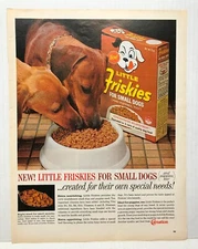1963 Little Friskies For Small Dogs From Carnation VINTAGE PRINT AD LM63