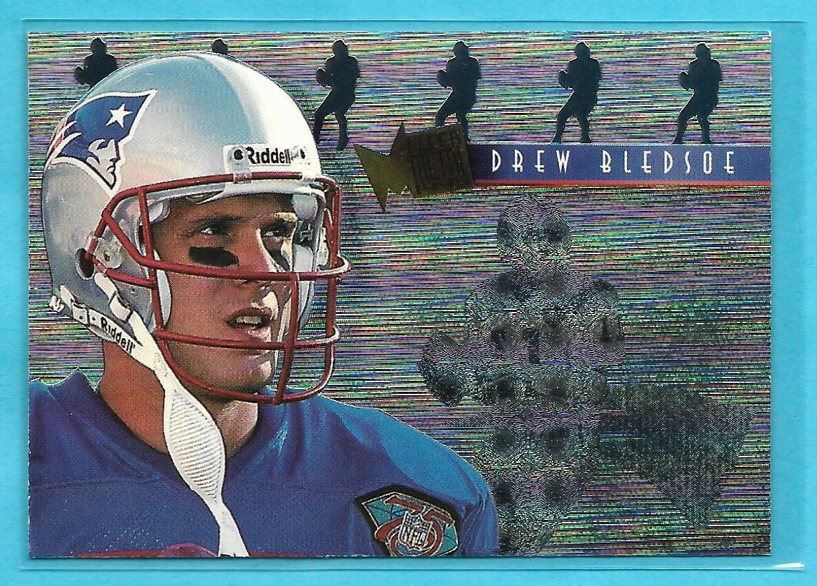 Drew Bledsoe 1995 Fleer Metal Platinum Portraits Limited Edition