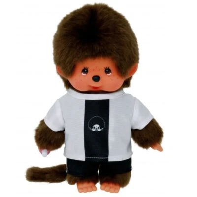 SEKIGUCHI Junge im Fußball-Trikot | 20 cm Monchhichi Puppe | EM-Fußball Edition