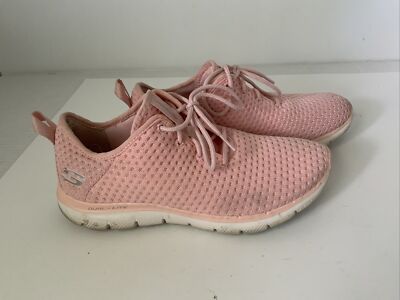 Sketchers Ladies Dual Lite Light Pink 8.5 Sneakers  Trainers 