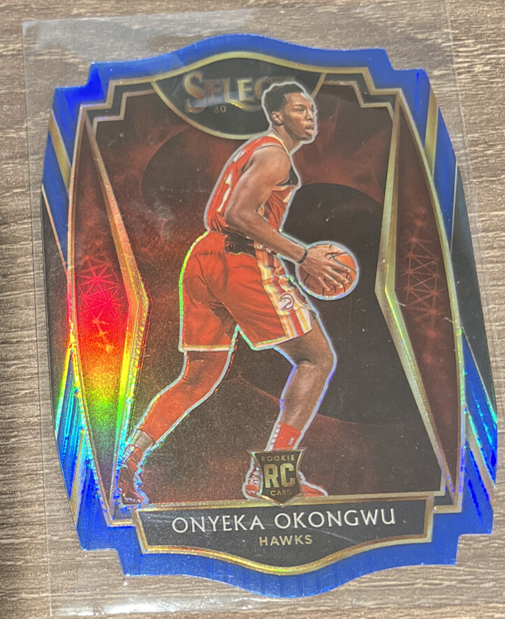 2020-21 Select #186 ONYEKA OKONGWU  RC Blue Prizms Die Cut /249 Premier Hawks