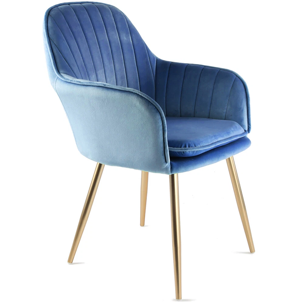 Genesis Muse Velvet Fabric Lounge Armchair Modern Living Room
