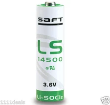 Saft LS-14500 AA 3.6V Lithium Battery - Primary LS 14500 LS14500
