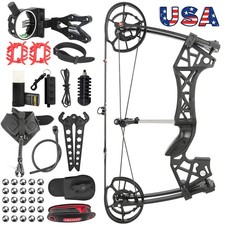 Compound Bow 30-60lbs Shooting Steel Ball Archery Dual-use Bow Hunting Target