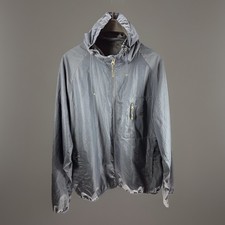 Starter Jacket Size Large Navy Blue Polyester Full Zip Pocket Coat Activewear