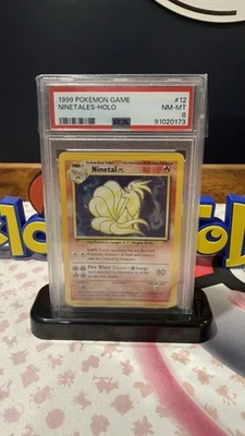 Ninetales 012/102 Base Set Holo - Bubble/Name Error PSA 8 - Image 1 of 2